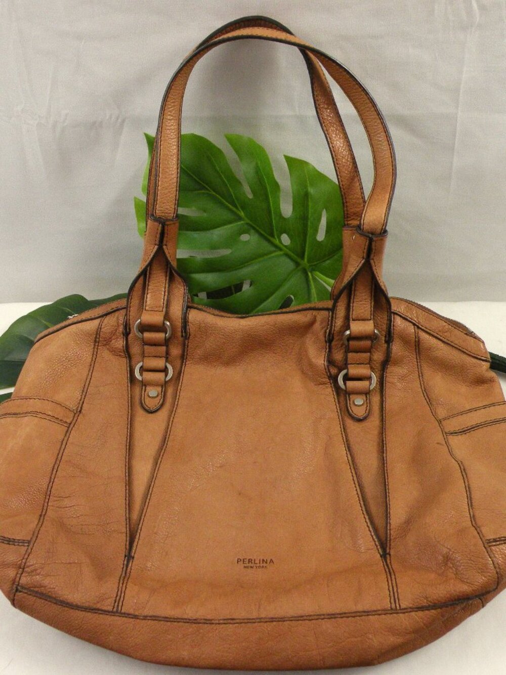 Perlina Soft, Supple Leather Hobo Tote Bag